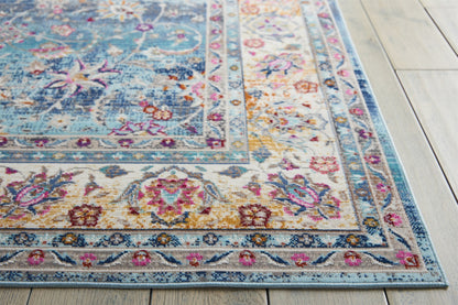 aRmanica VINTAGE KASHAN BLUE RUG by NOURISON