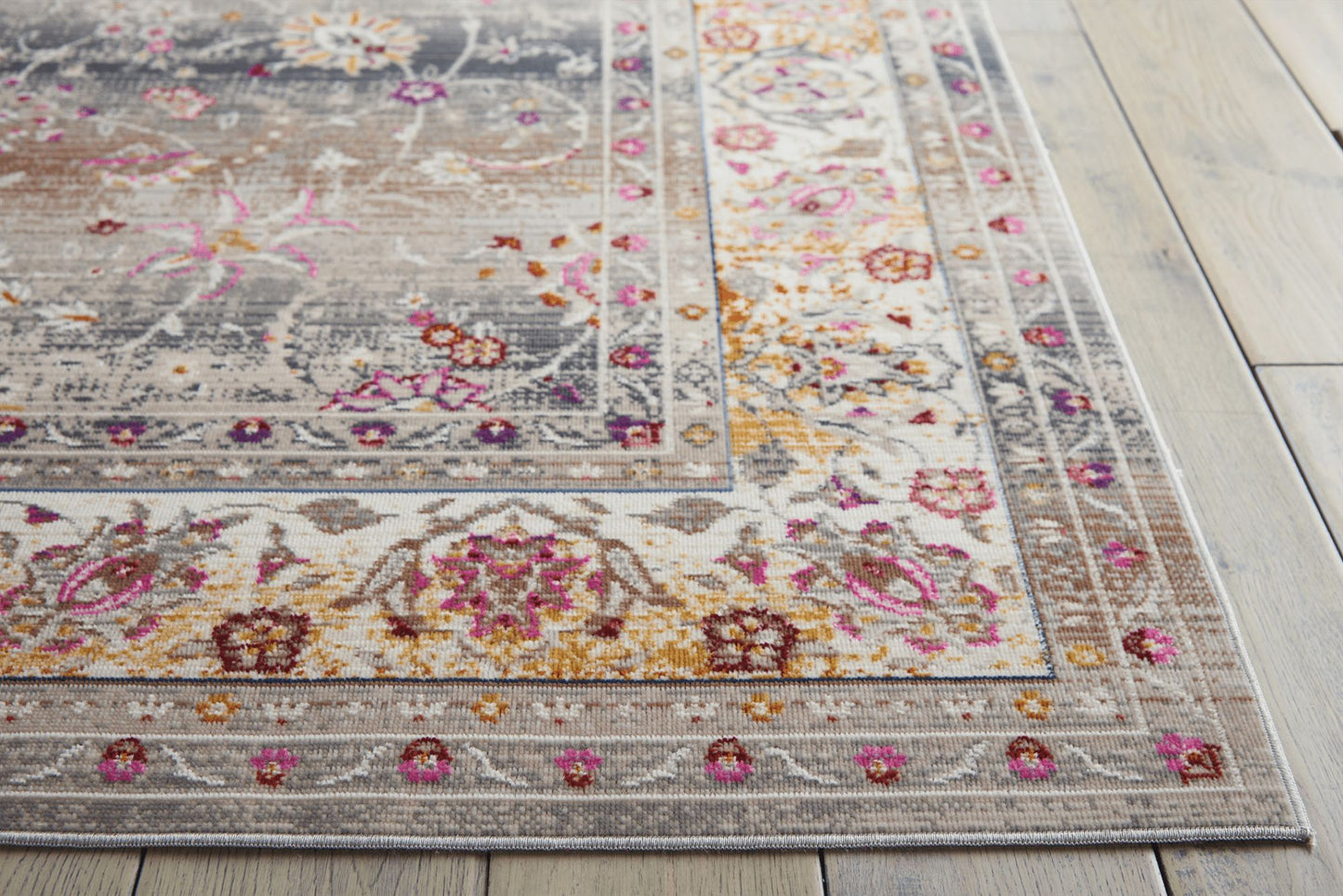 aRmanica VINTAGE KASHAN GREY RUG by NOURISON