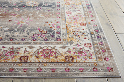 aRmanica VINTAGE KASHAN GREY RUG by NOURISON