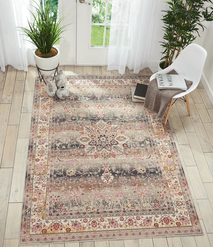 aRmanica VINTAGE KASHAN GREY RUG by NOURISON