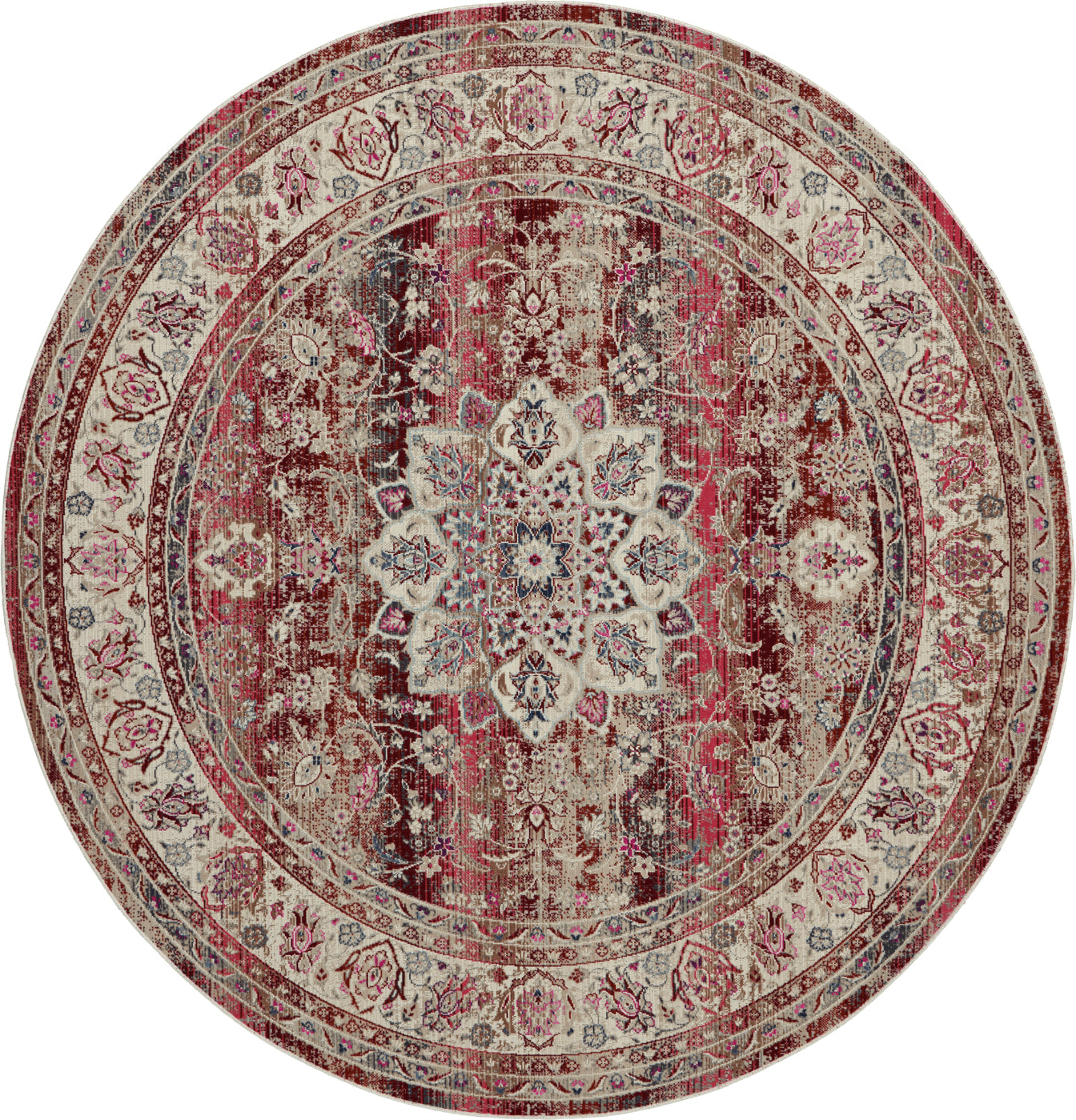 aRmanica VINTAGE KASHAN RED RUG by NOURISON