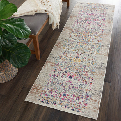 aRmanica VINTAGE KASHAN IVORY RUG by NOURISON