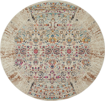 aRmanica VINTAGE KASHAN IVORY RUG by NOURISON