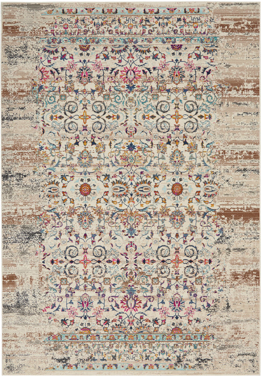 aRmanica VINTAGE KASHAN IVORY RUG by NOURISON