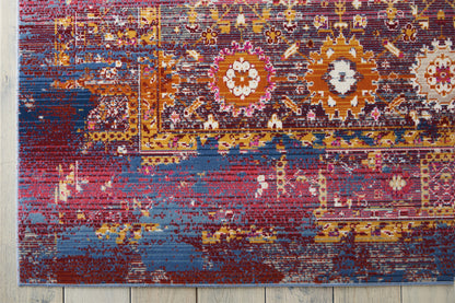 aRmanica VINTAGE KASHAN RED/MULTI COLOUR RUG by NOURISON