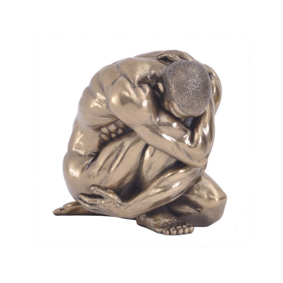 aRmanica Male Nude Statue Clutching