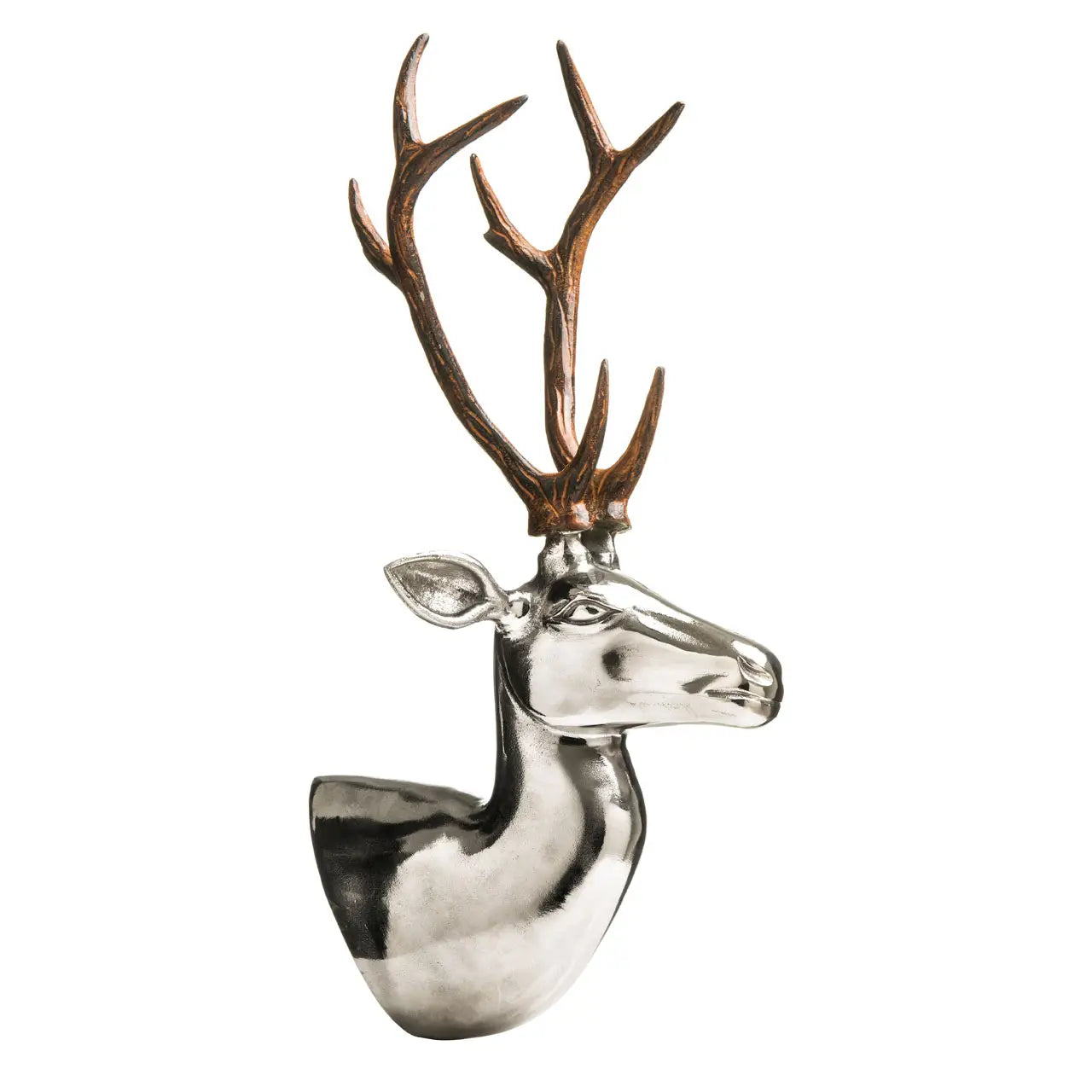 aRmanica CILER STAG HEAD WALL MOUNTABLE SCULPTURE