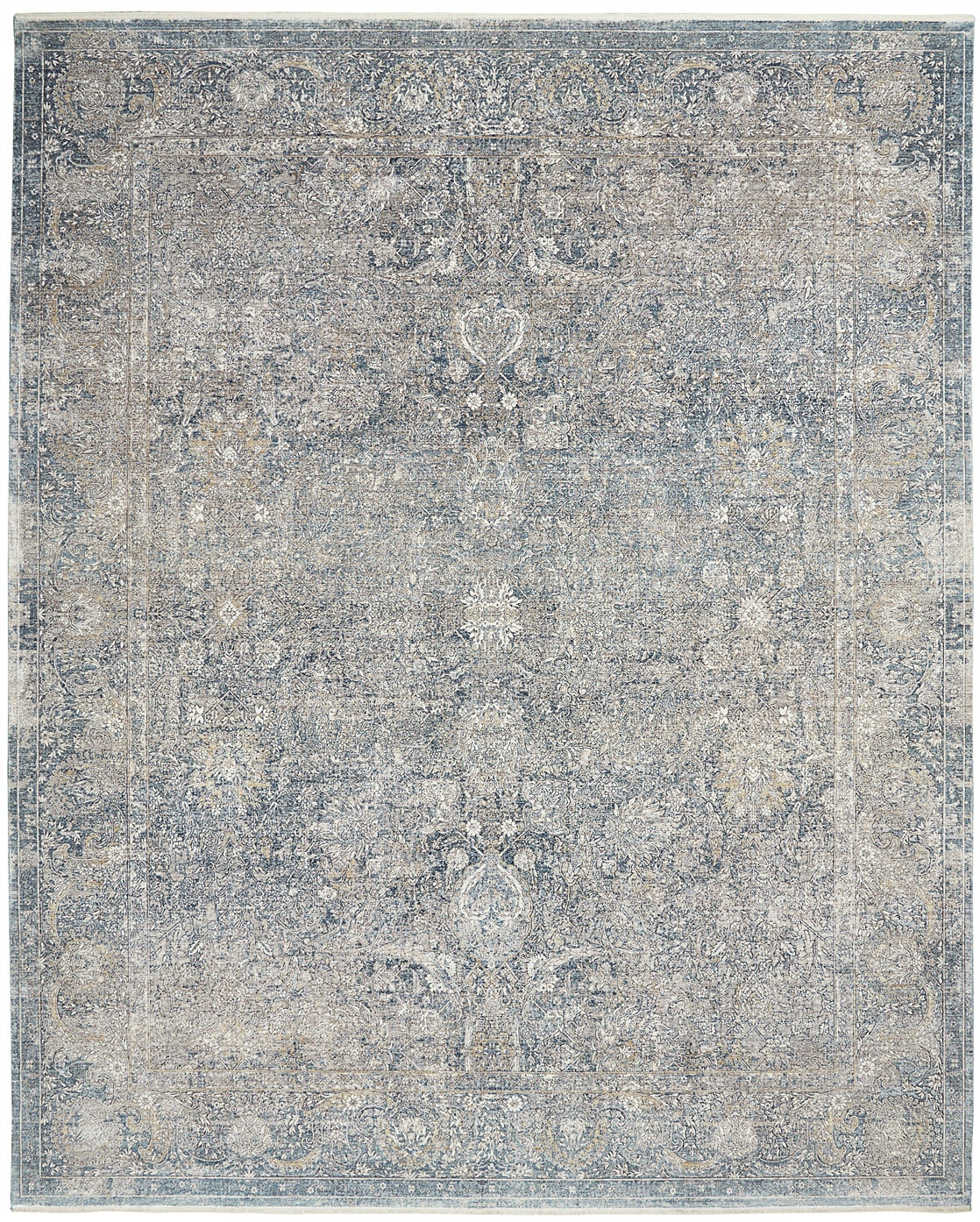 aRmanica STARRY NIGHTS CREAM BLUE RUG by NOURISON