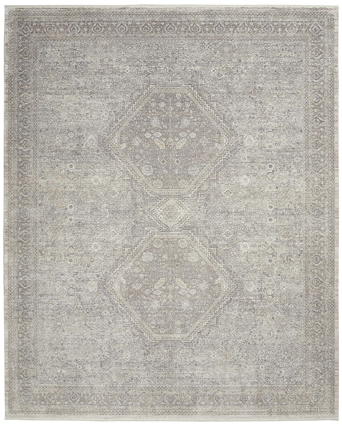 aRmanica STARRY NIGHTS CREAM GREY RUG by NOURISON