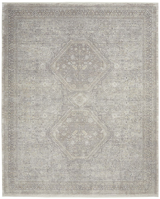 aRmanica STARRY NIGHTS CREAM GREY RUG by NOURISON