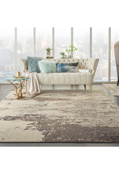 aRmanica CELESTIAL IVORY GREY RUG by NOURISON