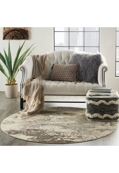 aRmanica CELESTIAL IVORY GREY RUG by NOURISON