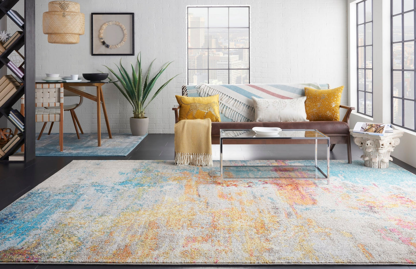 aRmanica CELESTIAL MULTI COLOUR RUG by NOURISON