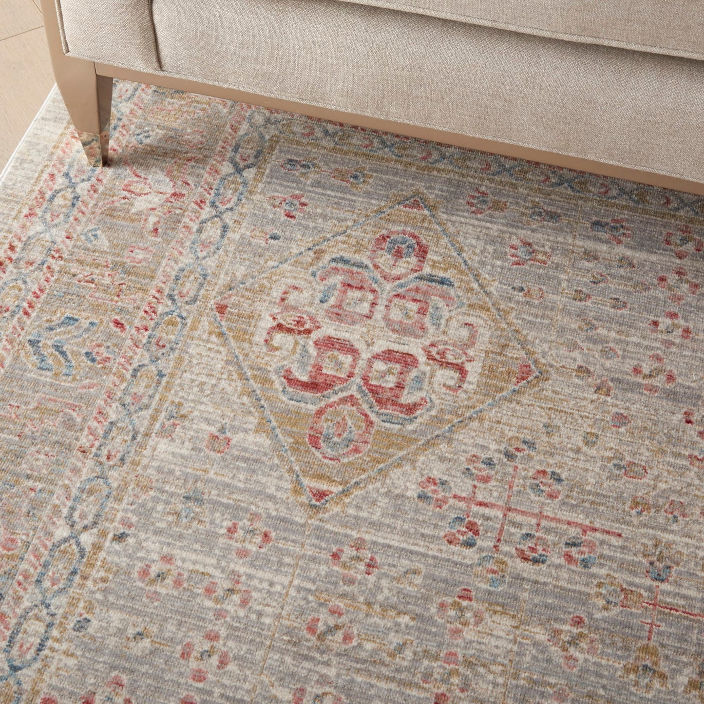 aRmanica HOMESTEAS BEIGE/GREY RUG by NOURISON