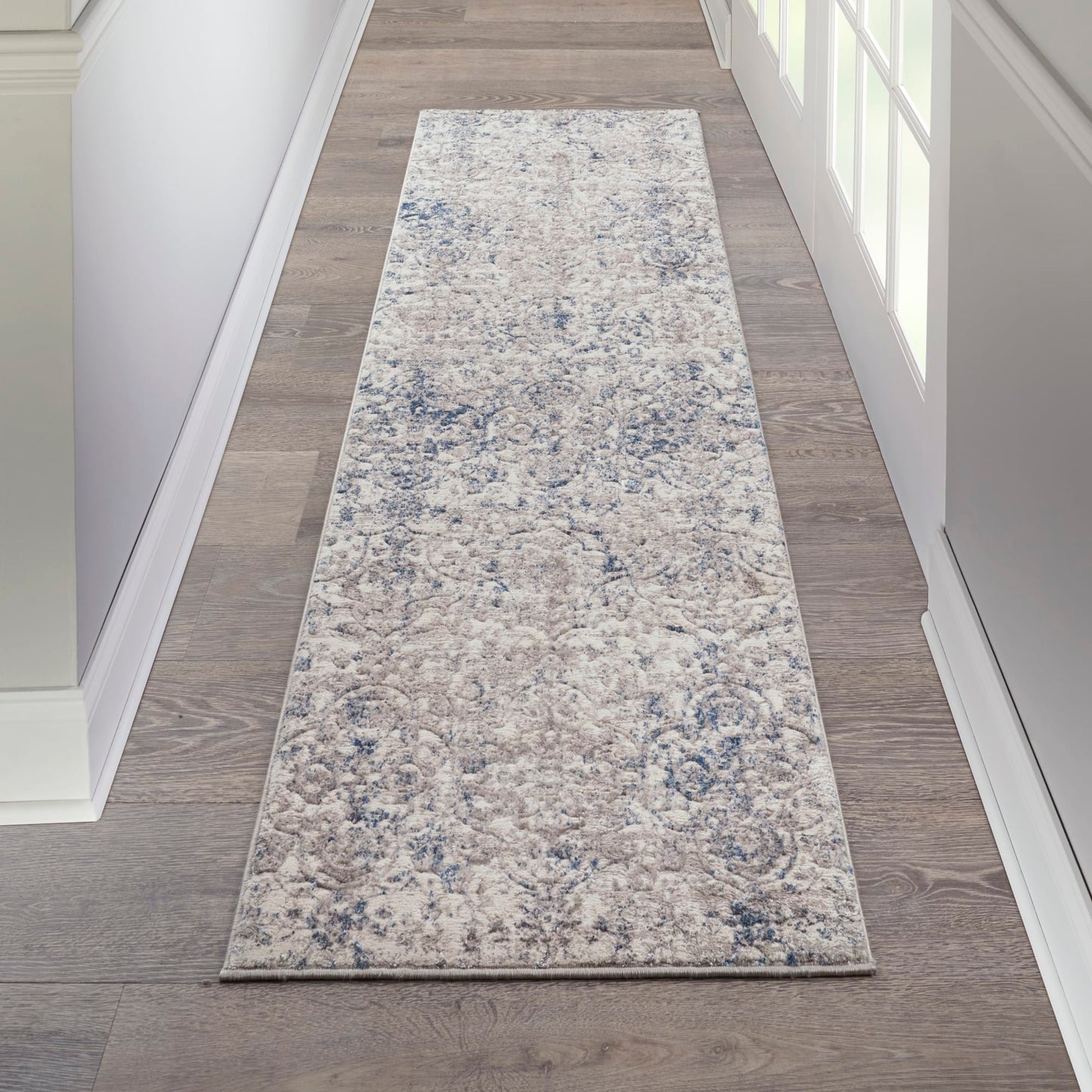 aRmanica ROYAL TERRACE BEIGE BLUE RUG by NOURISON