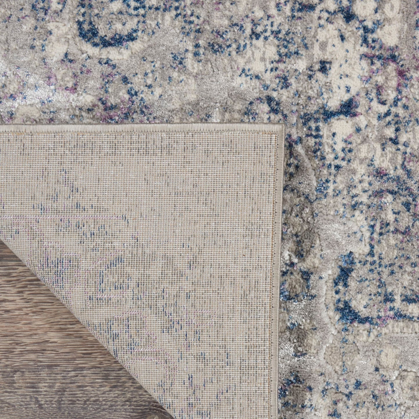 aRmanica ROYAL BLUE BEIGE TERRACE RUG by NOURISON