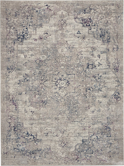 aRmanica ROYAL BLUE BEIGE TERRACE RUG by NOURISON