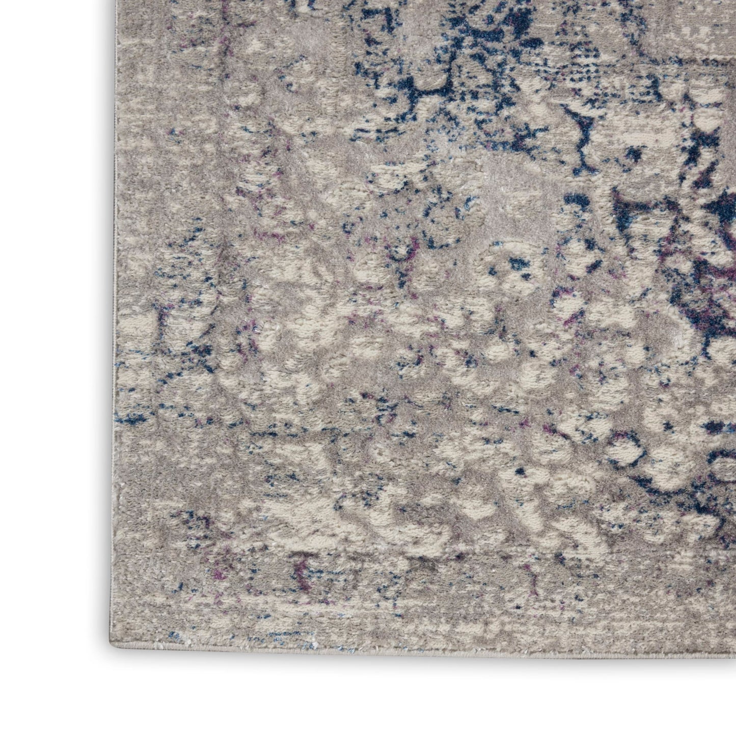 aRmanica ROYAL BLUE BEIGE TERRACE RUG by NOURISON