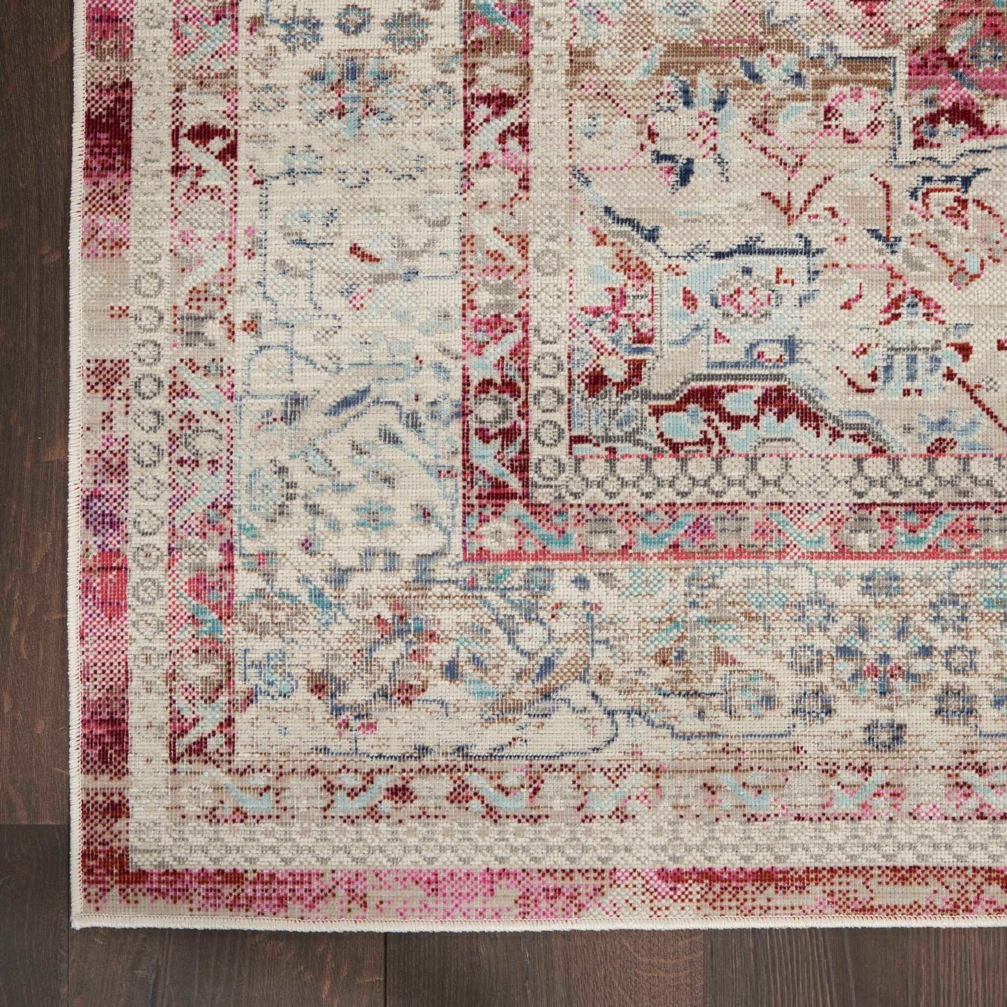 aRmanica VINTAGE KASHAN RED IVORY RUG by NOURISON