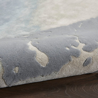 aRmanica PRISMATIC SEA FOAM SILVER RUG by NOURISON