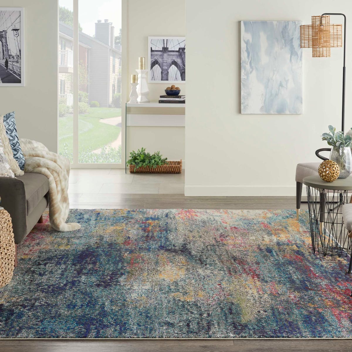 aRmanica CELESTIAL MULTI COLOUR RUG by NOURISON