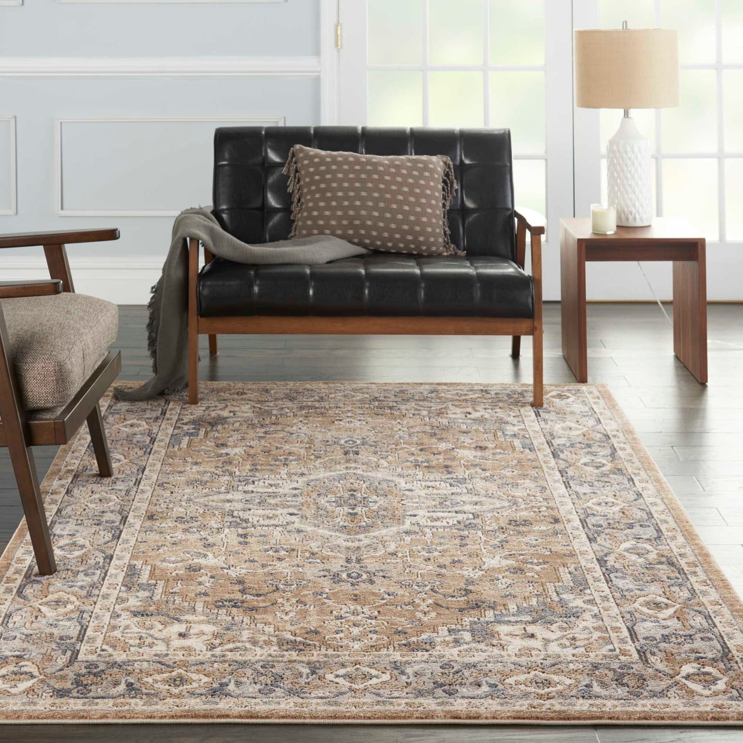 aRmanica QUARY BEIGE/GREY RUG by NOURISON