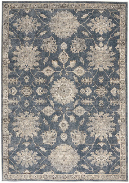 aRmanica QUARY BLUE/BEIGE RUG by NOURISON