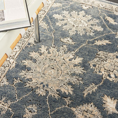 aRmanica QUARY BLUE/BEIGE RUG by NOURISON