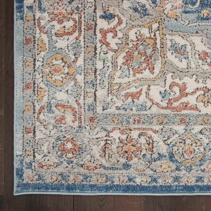 aRmanica QUARY IVORY BLUE RUG by NOURISON