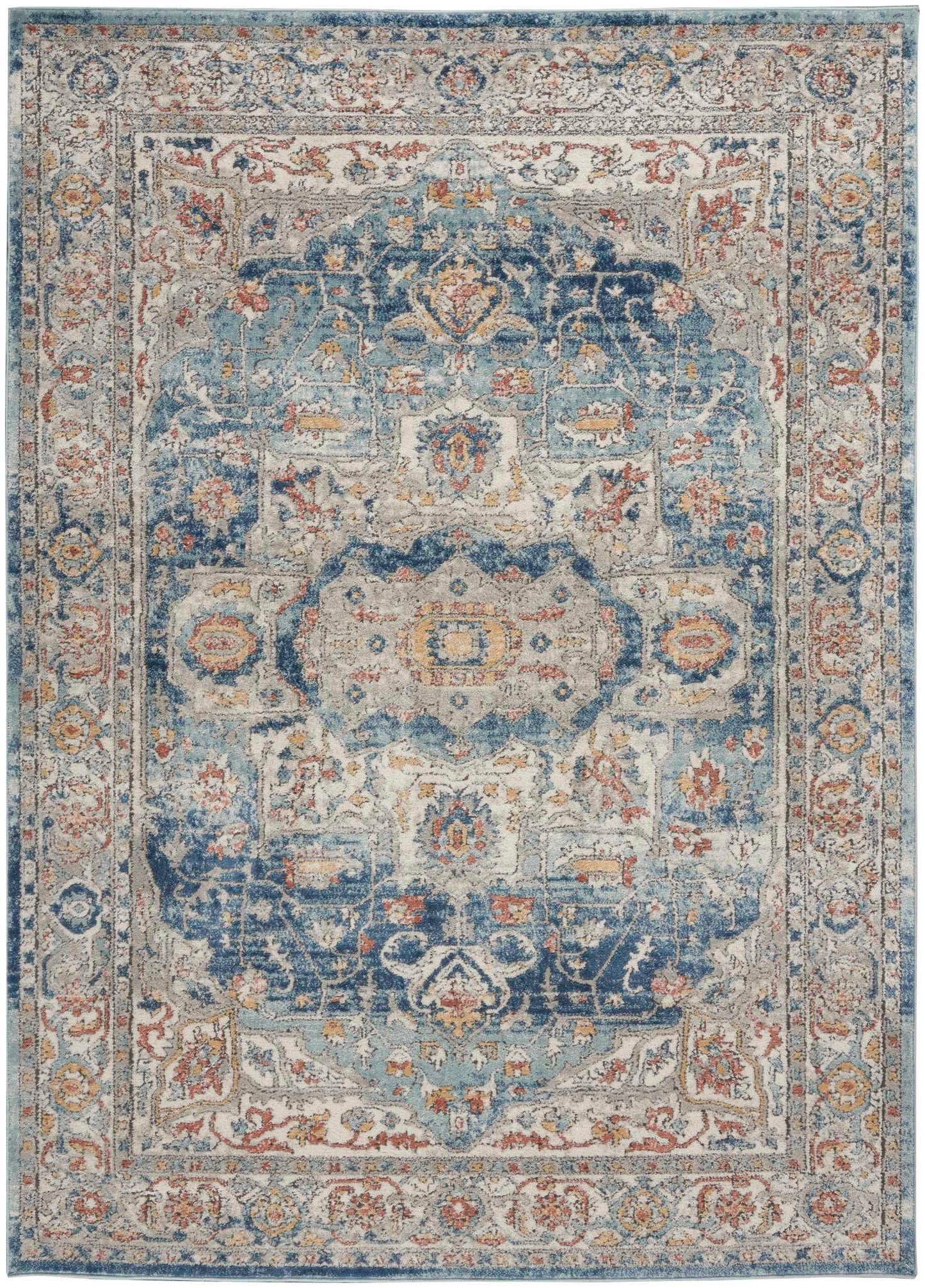 aRmanica QUARY IVORY BLUE RUG by NOURISON