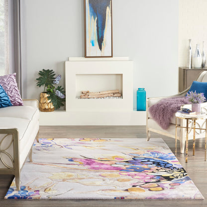 aRmanica PRISMATIC GREY LILAC RUG by NOURISON