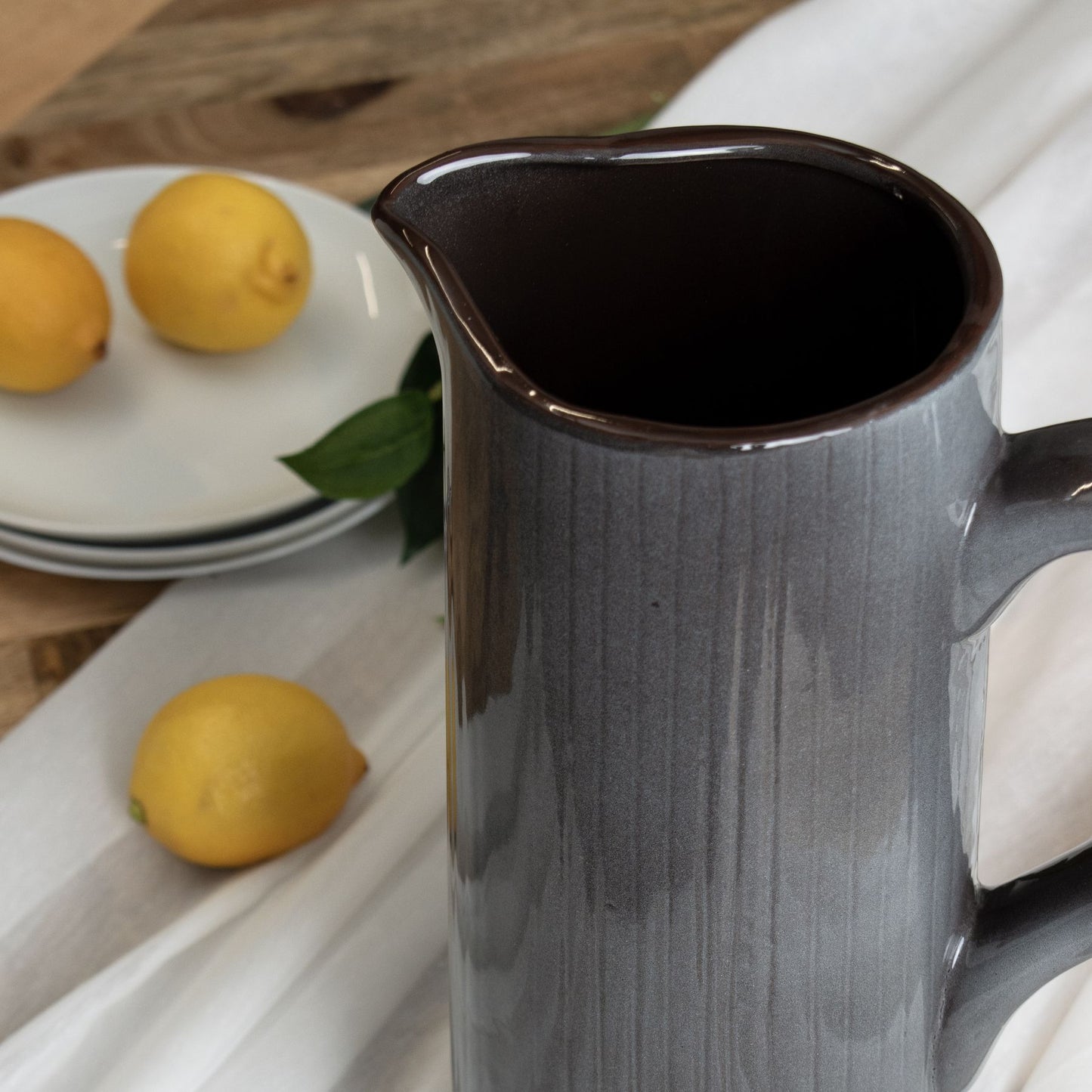 aRmanica Grey Ceramic Display Jug