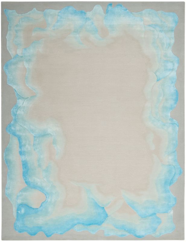 aRmanica PRISMATIC SEA MIST BLUE RUG by NOURISON