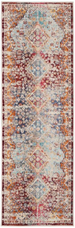 aRmanica VINTAGE KASHAN IVORY & MULTI COLOUR RUG by NOURISON