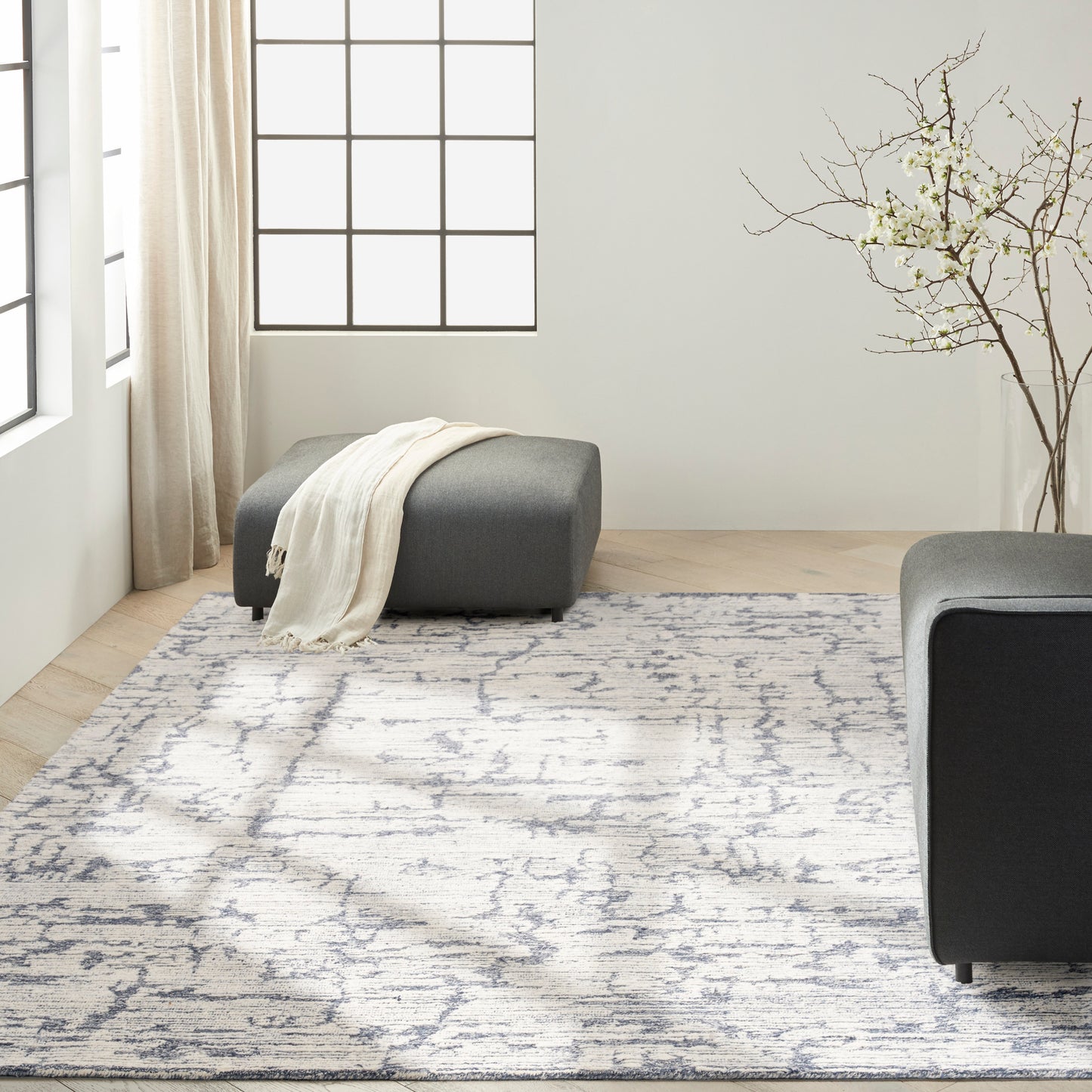 aRmanica  SCULPTURAL BLUE Rug by CALVIN KLEIN