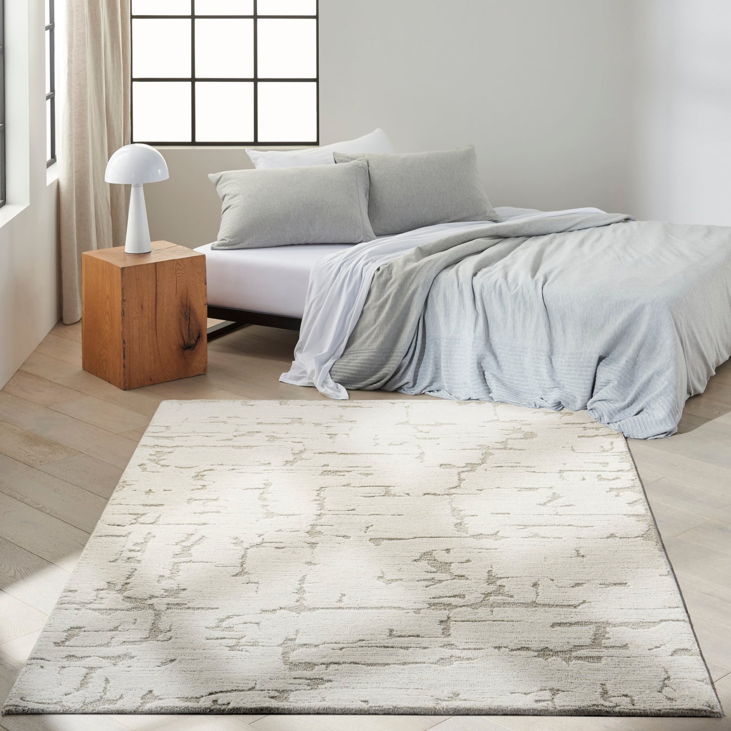 aRmanica  SCULPTURAL IVORY Rug by CALVIN KLEIN