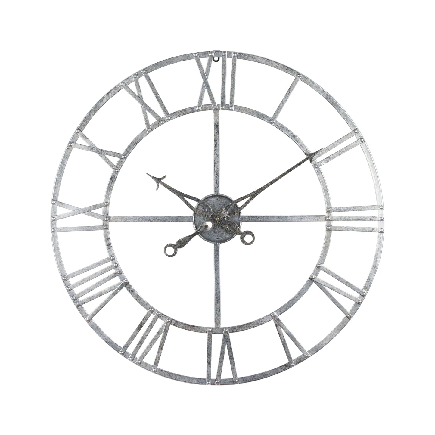 aRmanica Silver Foil Skeleton Wall Clock