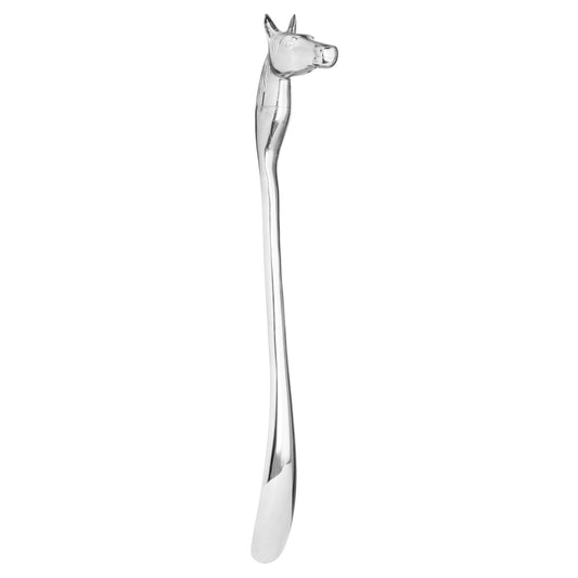 aRmanica Silver Nickel Horse Head Detail Shoe Horn