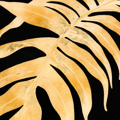 aRmanica Metallic leaf Glass Image In Gold Frame