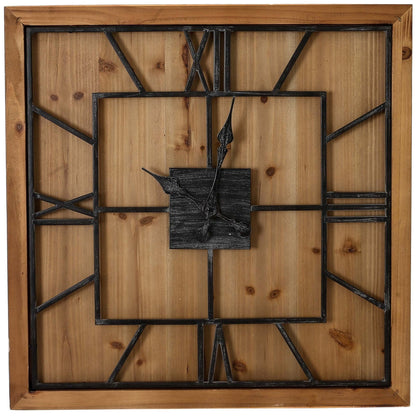 aRmanica Williston Square Large Wooden Wall Clock