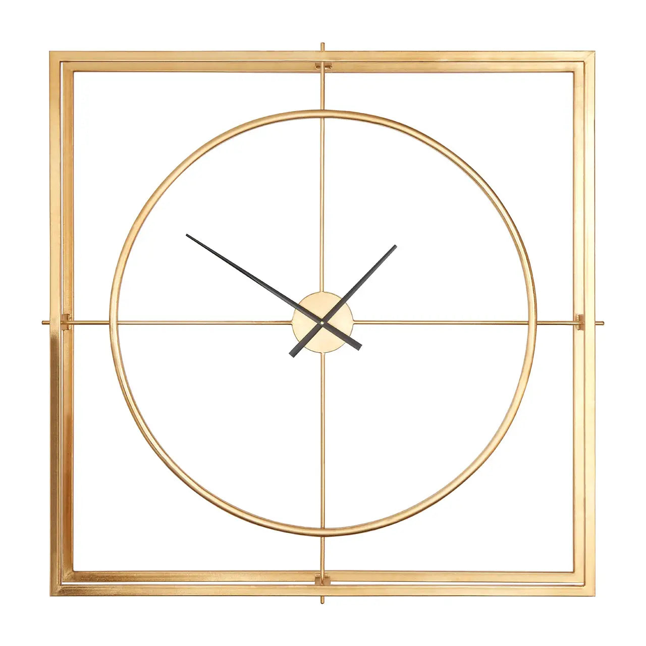 aRmanica CHELSEA LARGE GOLD METAL WALL CLOCK