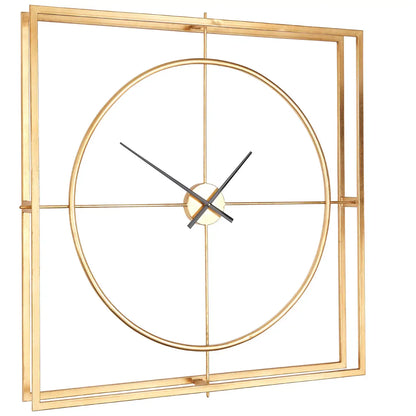 aRmanica CHELSEA LARGE GOLD METAL WALL CLOCK