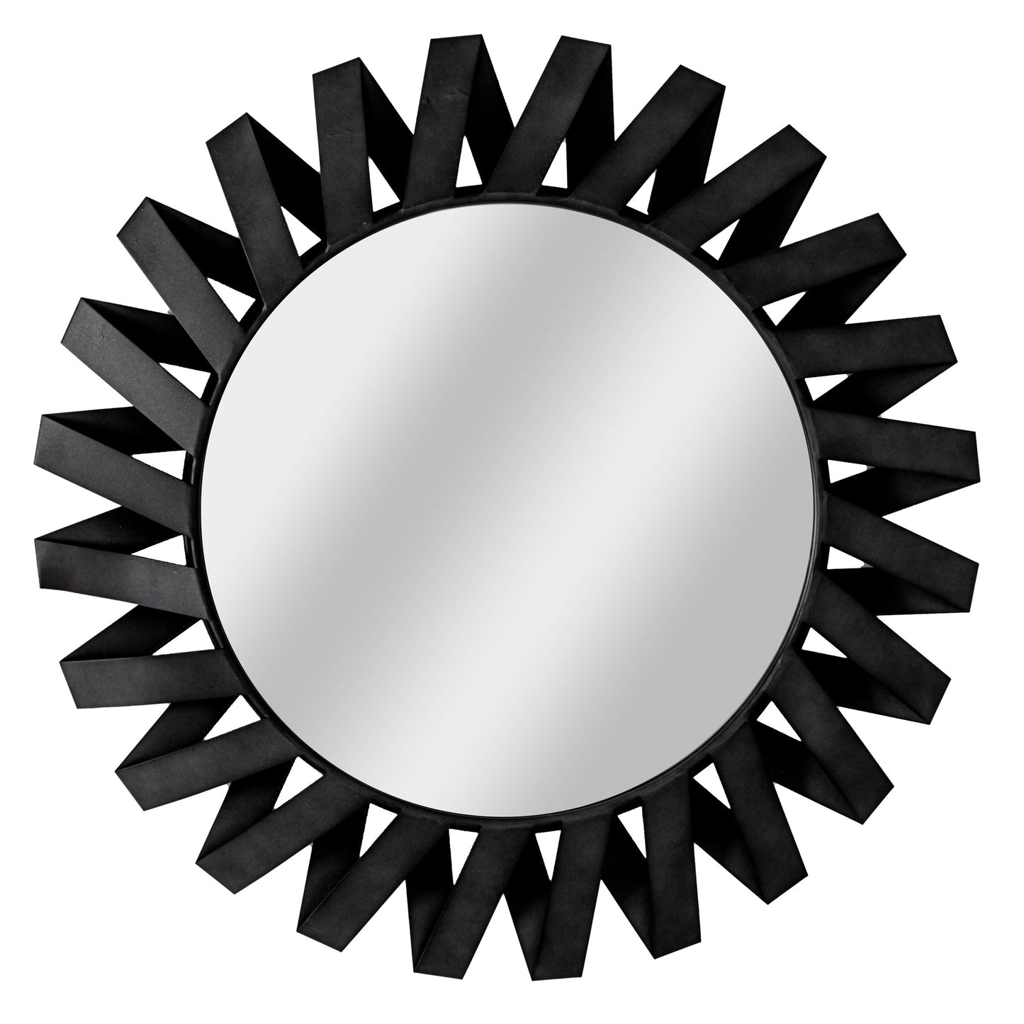 aRmanica Black Origami Sunburst Mirror