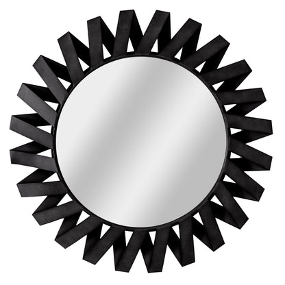 aRmanica Black Origami Sunburst Mirror