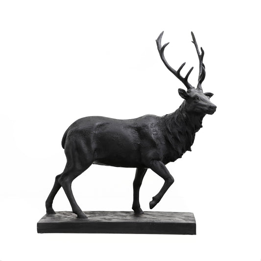 aRmanica Large Black Stag Ornament