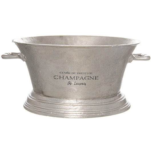 aRmanica Large Antique Pewter Champagne Cooler