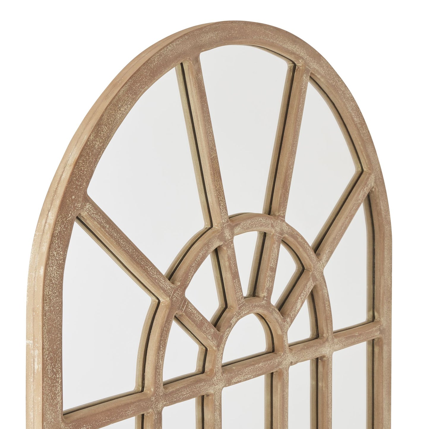 aRmanica Copgrove Collection Arched Paned Wall Mirror