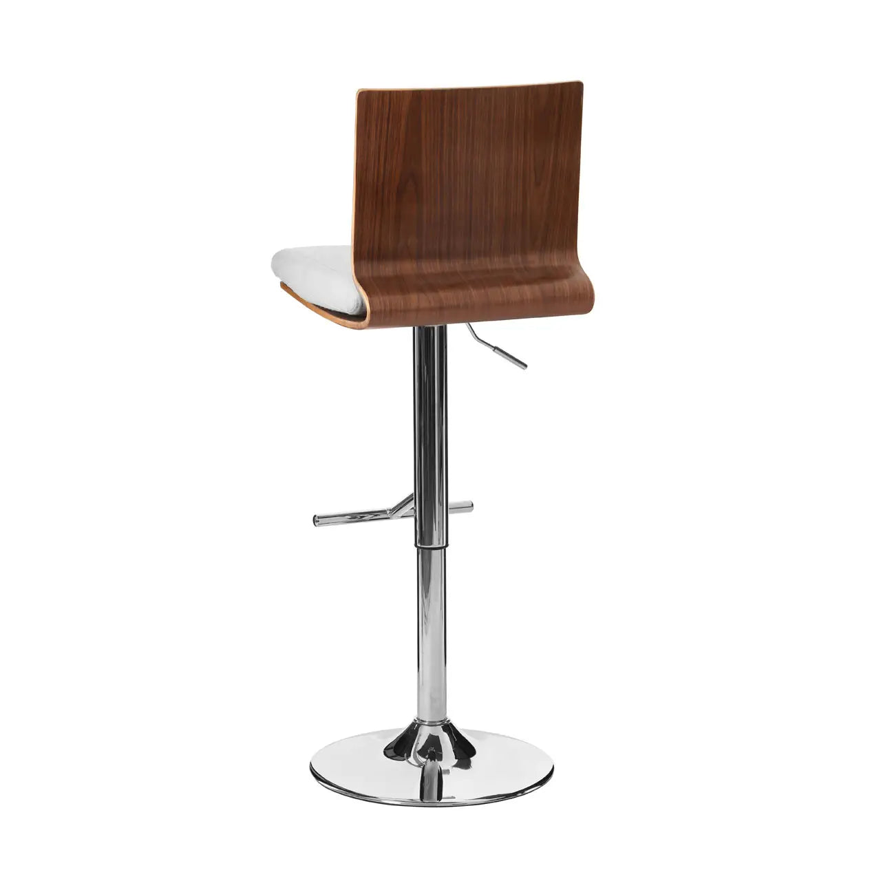 aRmanica WALNUT AMIANO BAR CHAIR WITH SQUARE BACK