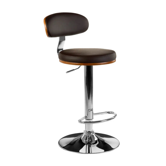 aRmanica RIMA BRENTWOOD BROWN BAR CHAIR WITH OVAL BACK