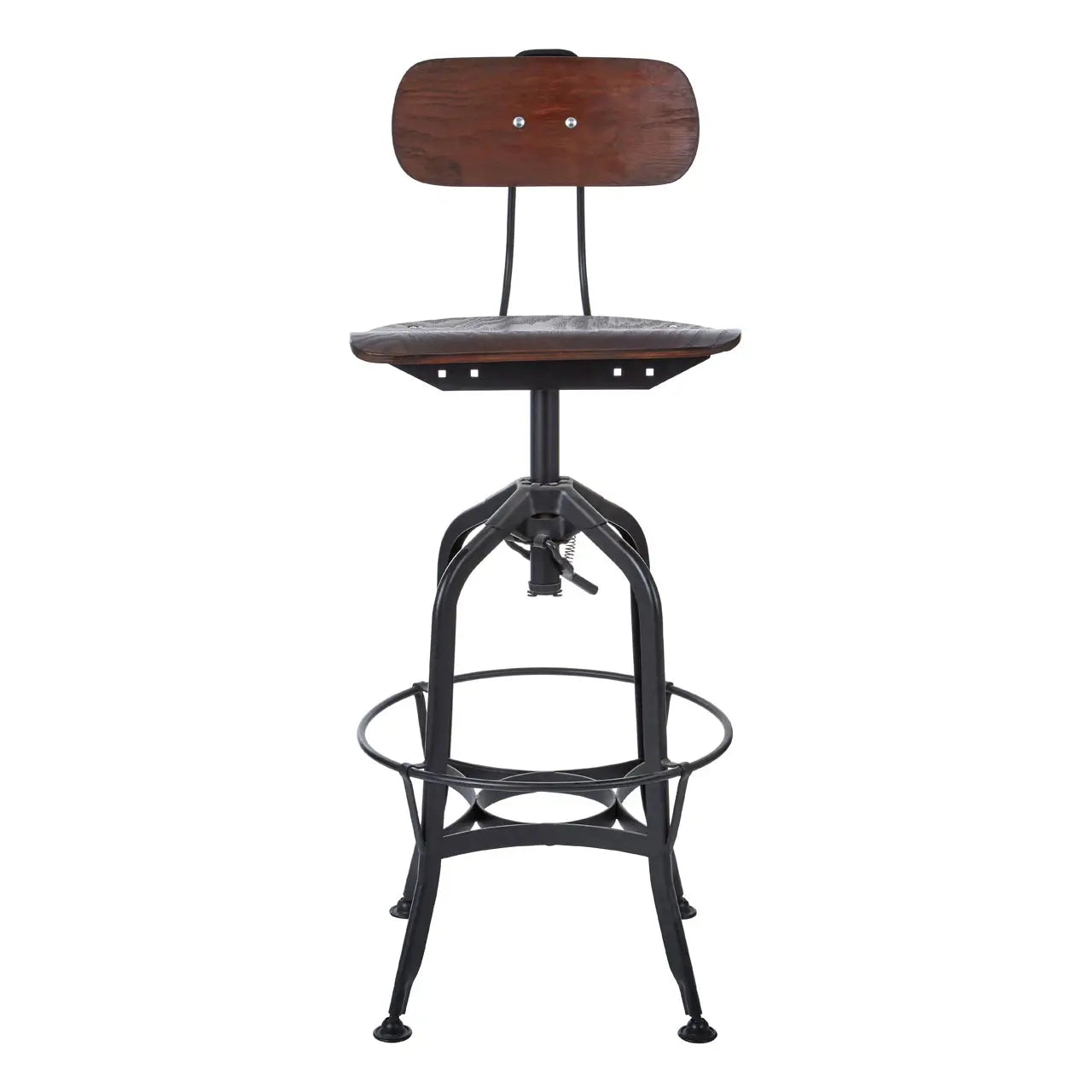 aRmanica NEW CENTARY WALNUT REVOLVING BAR STOOL